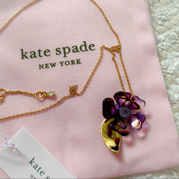 NWT Kate Spade Petal Pushers flower necklace - Picture 5 of 14